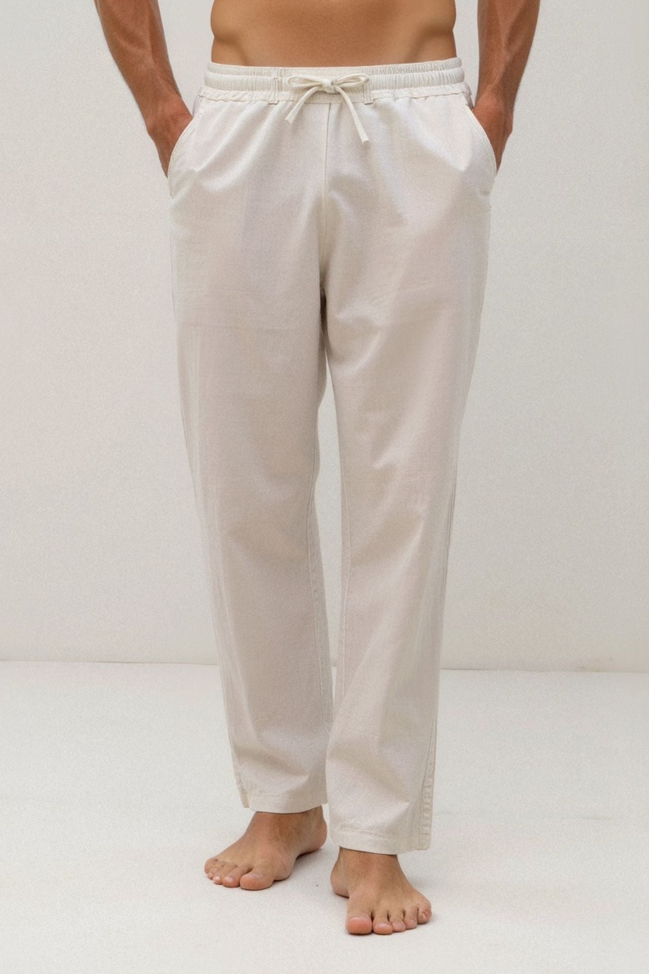LINEA Cotton & Linen Blend Drawstring Pants
