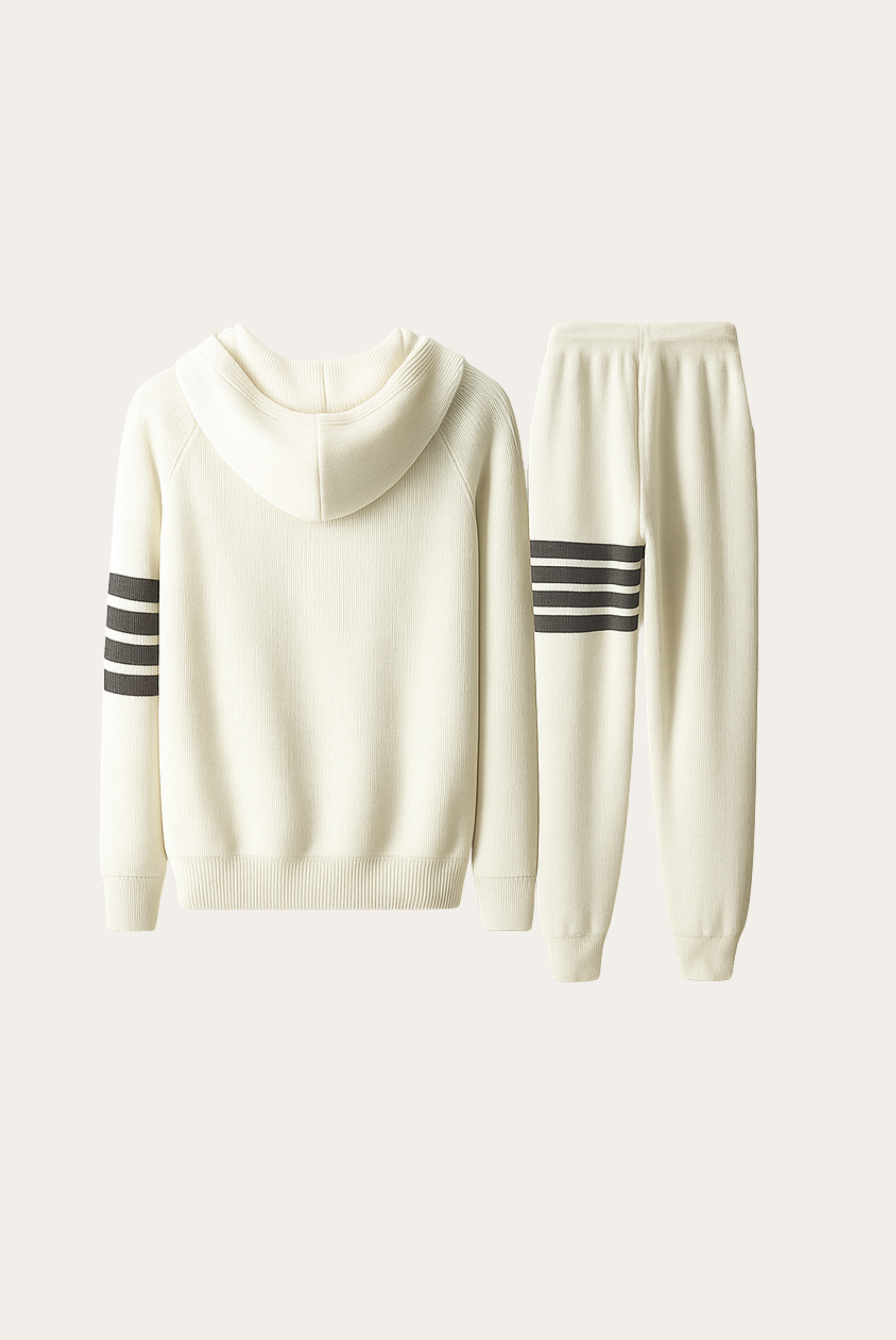 White Donati Wool Jogger Set